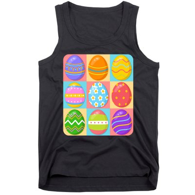 Cute Colorful Easter Egg Pop Art Tank Top
