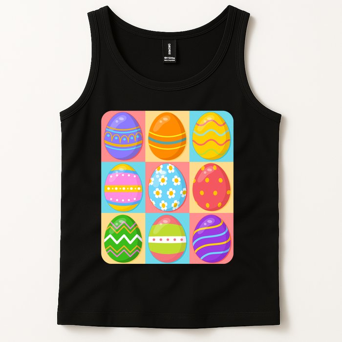 Cute Colorful Easter Egg Pop Art Tank Top