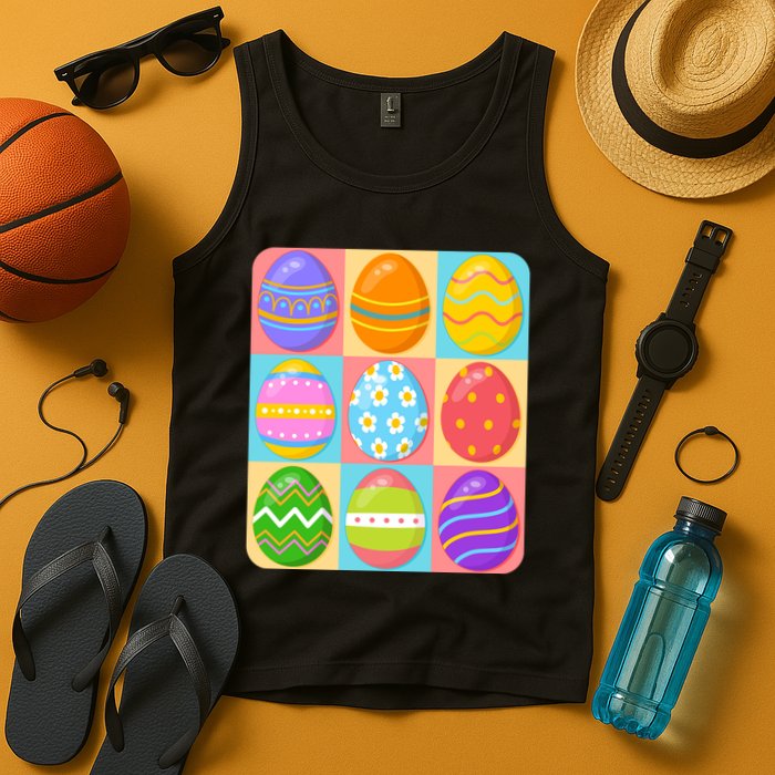 Cute Colorful Easter Egg Pop Art Tank Top
