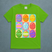 Cute Colorful Easter Egg Pop Art T-Shirt