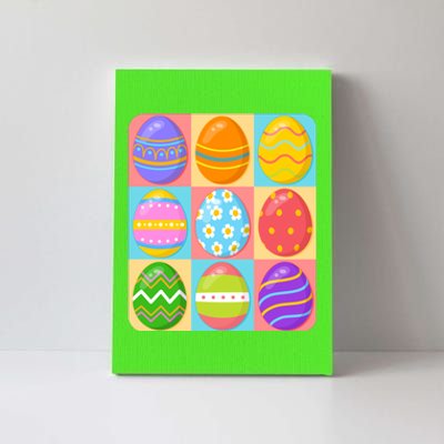 Cute Colorful Easter Egg Pop Art Canvas