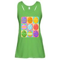 Cute Colorful Easter Egg Pop Art Ladies Essential Flowy Tank