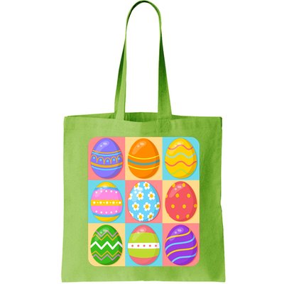 Cute Colorful Easter Egg Pop Art Bag