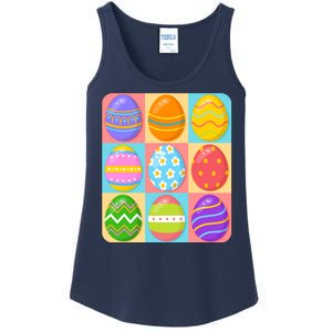 Cute Colorful Easter Egg Pop Art Ladies Essential Tank