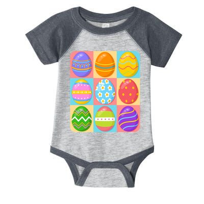 Cute Colorful Easter Egg Pop Art Infant Baby Jersey Bodysuit