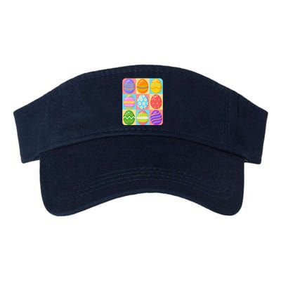 Cute Colorful Easter Egg Pop Art Valucap Bio-Washed Visor