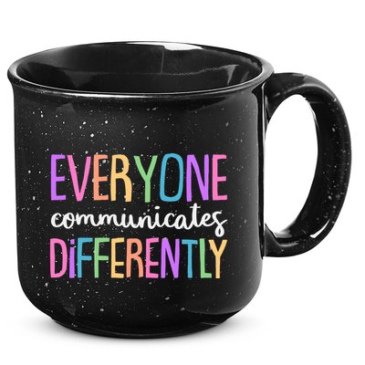 Colorful Cute Everyone Communicates Differently 15oz Campfire Ceramic Mug
