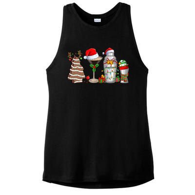 Christmas Cocktail Espresso Martini Ing Party Bartender Gift Ladies PosiCharge Tri-Blend Wicking Tank