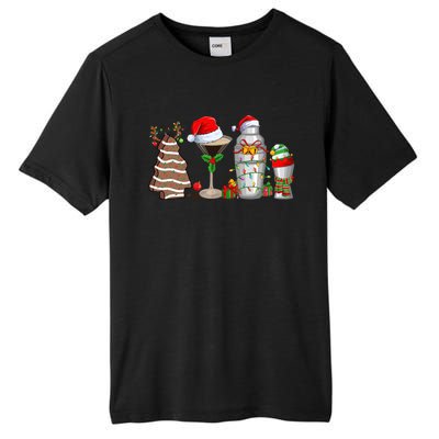 Christmas Cocktail Espresso Martini Ing Party Bartender Gift Tall Fusion ChromaSoft Performance T-Shirt