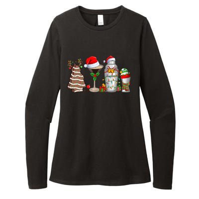 Christmas Cocktail Espresso Martini Ing Party Bartender Gift Womens CVC Long Sleeve Shirt