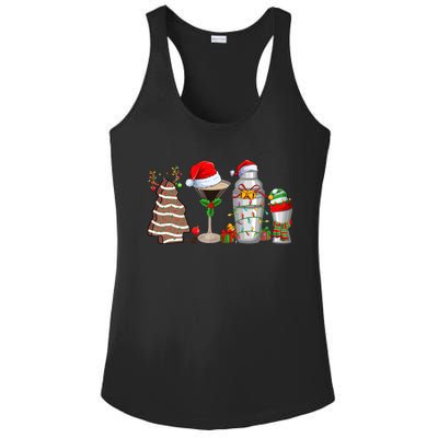 Christmas Cocktail Espresso Martini Ing Party Bartender Gift Ladies PosiCharge Competitor Racerback Tank