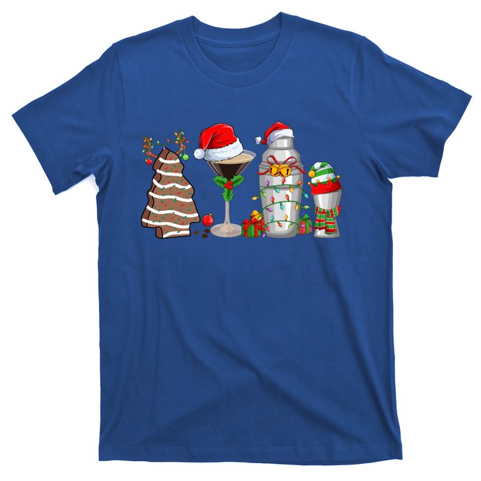 Christmas Cocktail Espresso Martini Ing Party Bartender Gift T-Shirt