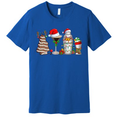 Christmas Cocktail Espresso Martini Ing Party Bartender Gift Premium T-Shirt