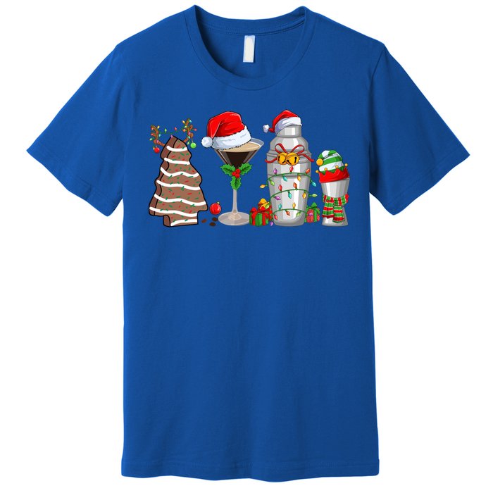 Christmas Cocktail Espresso Martini Ing Party Bartender Gift Premium T-Shirt