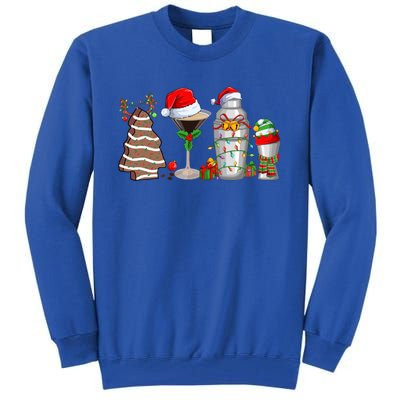 Christmas Cocktail Espresso Martini Ing Party Bartender Gift Tall Sweatshirt