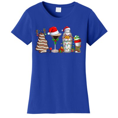 Christmas Cocktail Espresso Martini Ing Party Bartender Gift Women's T-Shirt