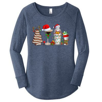 Christmas Cocktail Espresso Martini Ing Party Bartender Gift Women's Perfect Tri Tunic Long Sleeve Shirt