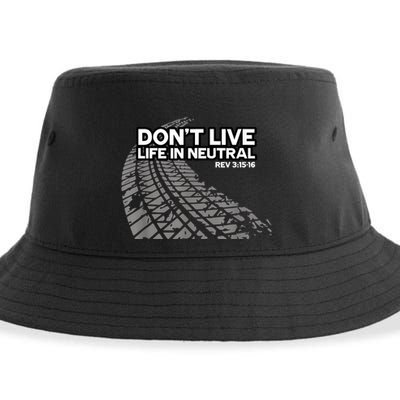 Christian Car Enthusiast Pastor Don't Live Life In Neutral Sustainable Bucket Hat