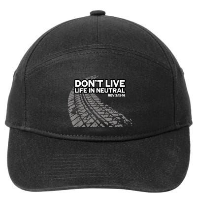 Christian Car Enthusiast Pastor Don't Live Life In Neutral 7-Panel Snapback Hat