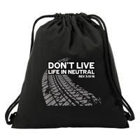 Christian Car Enthusiast Pastor Don't Live Life In Neutral Drawstring Bag