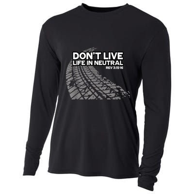 Christian Car Enthusiast Pastor Don't Live Life In Neutral Cooling Performance Long Sleeve Crew