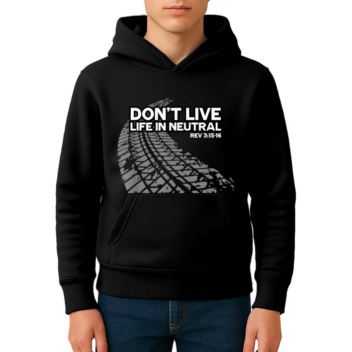 Christian Car Enthusiast Pastor Don't Live Life In Neutral Kids Hoodie