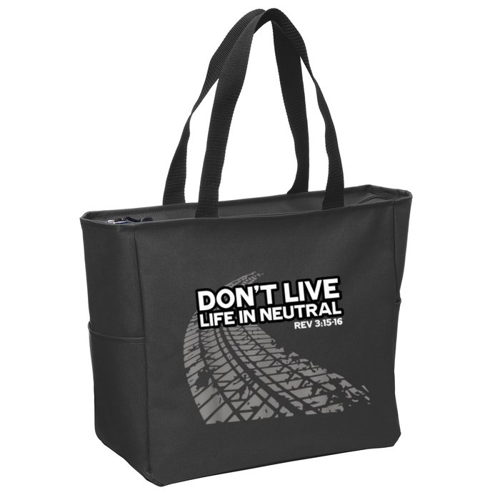 Christian Car Enthusiast Pastor Don't Live Life In Neutral Zip Tote Bag