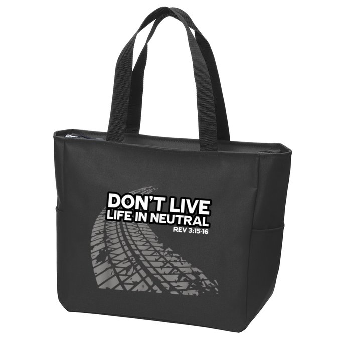 Christian Car Enthusiast Pastor Don't Live Life In Neutral Zip Tote Bag