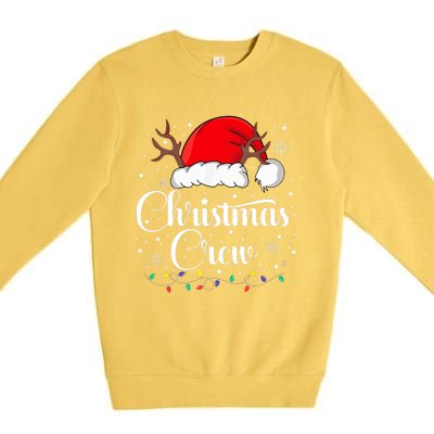 Christmas Crew Family Group Matching Christmas Pajama Party Premium Crewneck Sweatshirt