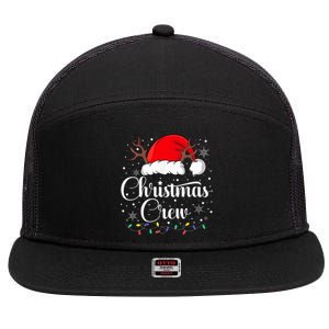 Christmas Crew Family Group Matching Christmas Pajama Party 7 Panel Mesh Trucker Snapback Hat