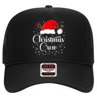 Christmas Crew Family Group Matching Christmas Pajama Party High Crown Mesh Back Trucker Hat