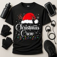 Christmas Crew Family Group Matching Christmas Pajama Party Cooling Performance Crew T-Shirt