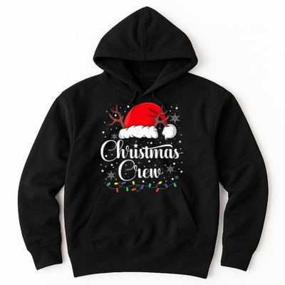 Christmas Crew Family Group Matching Christmas Pajama Party Hoodie