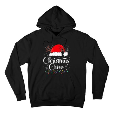 Christmas Crew Family Group Matching Christmas Pajama Party Hoodie