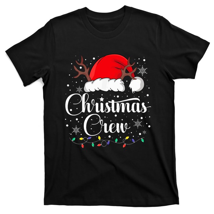 Christmas Crew Family Group Matching Christmas Pajama Party T-Shirt