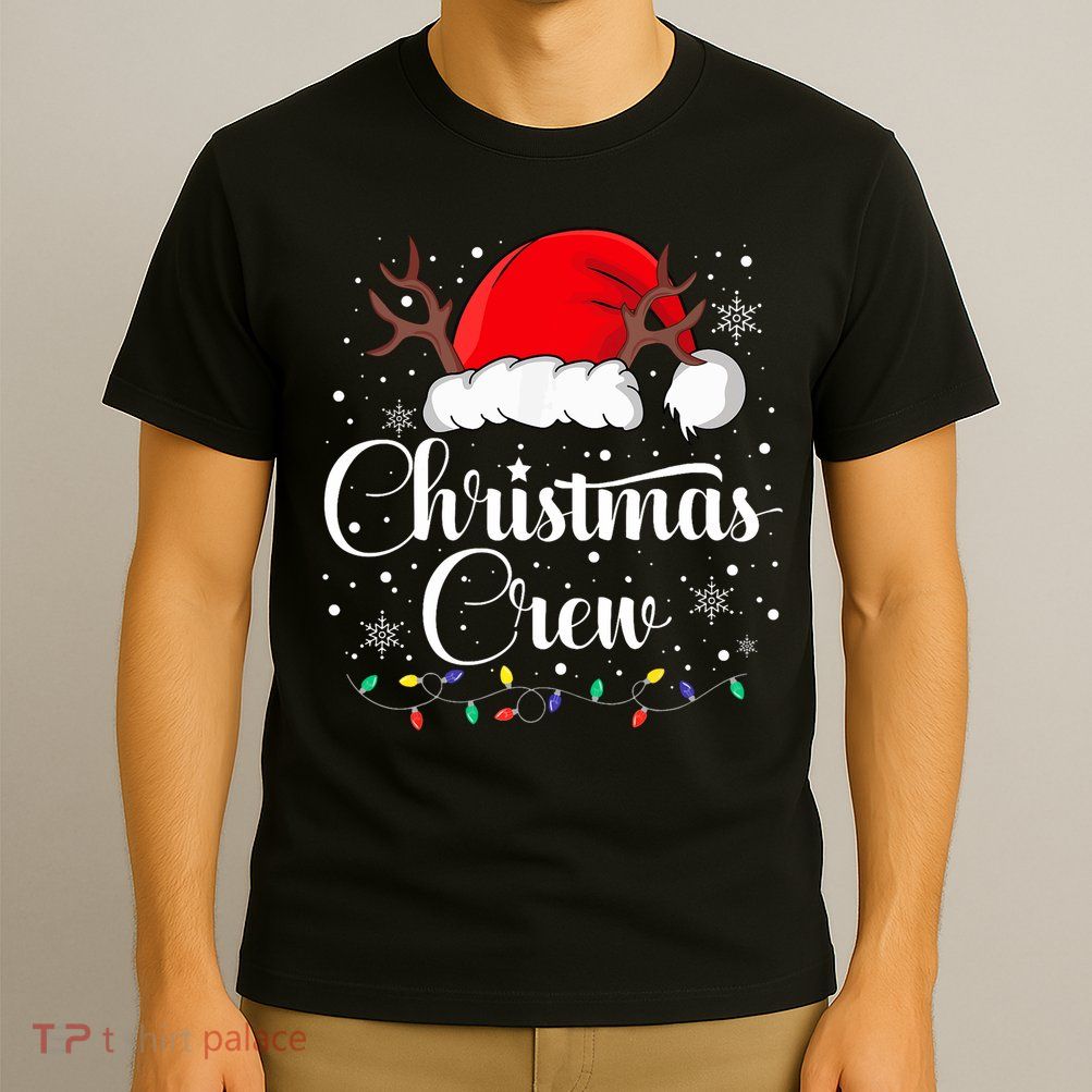 Christmas Crew Family Group Matching Christmas Pajama Party T-Shirt