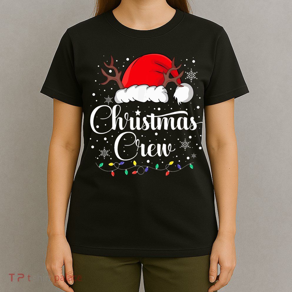 Christmas Crew Family Group Matching Christmas Pajama Party T-Shirt