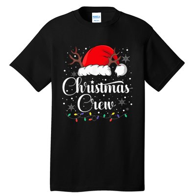 Christmas Crew Family Group Matching Christmas Pajama Party Tall T-Shirt