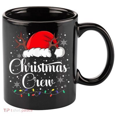 Christmas Crew Family Group Matching Christmas Pajama Party 11oz C Handle Ceramic Mug