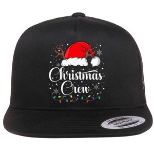 Christmas Crew Family Group Matching Christmas Pajama Party Flat Bill Trucker Hat