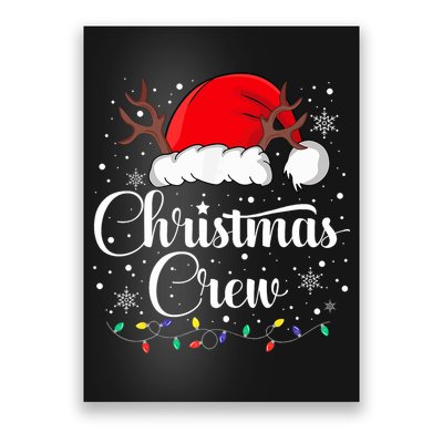 Christmas Crew Family Group Matching Christmas Pajama Party Poster