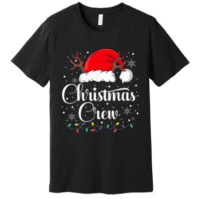 Christmas Crew Family Group Matching Christmas Pajama Party Premium T-Shirt