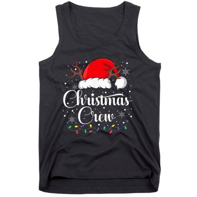 Christmas Crew Family Group Matching Christmas Pajama Party Tank Top