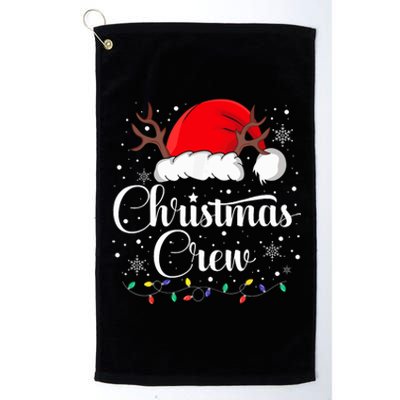 Christmas Crew Family Group Matching Christmas Pajama Party Platinum Collection Golf Towel