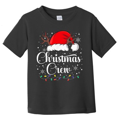 Christmas Crew Family Group Matching Christmas Pajama Party Toddler T-Shirt