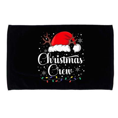 Christmas Crew Family Group Matching Christmas Pajama Party Microfiber Hand Towel