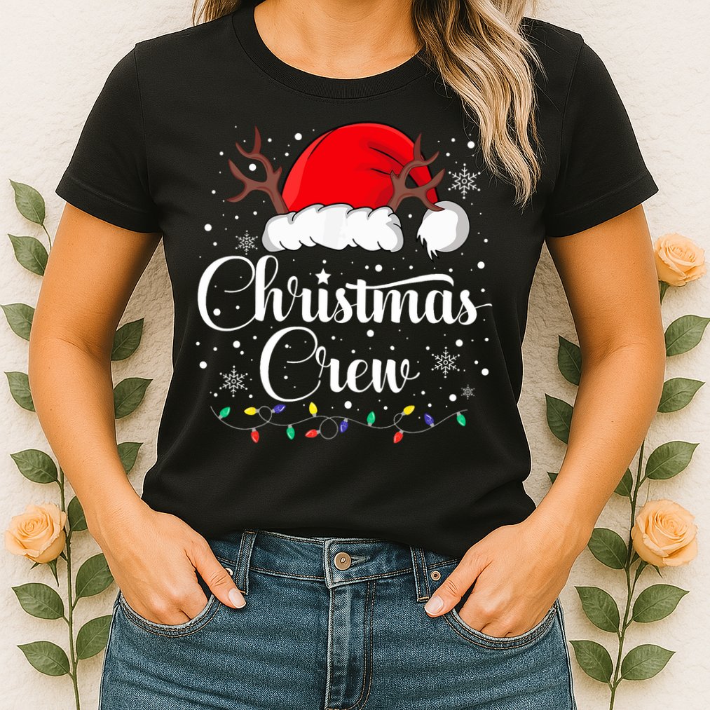 Christmas Crew Family Group Matching Christmas Pajama Party Womens T-Shirt