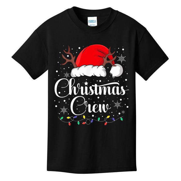 Christmas Crew Family Group Matching Christmas Pajama Party Kids T-Shirt