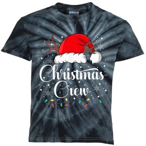 Christmas Crew Family Group Matching Christmas Pajama Party Kids Tie-Dye T-Shirt