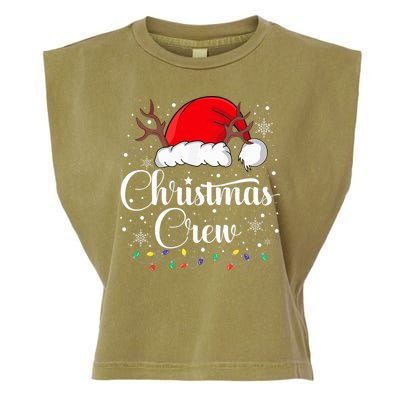 Christmas Crew Family Group Matching Christmas Pajama Party Garment-Dyed Women's Muscle Tee